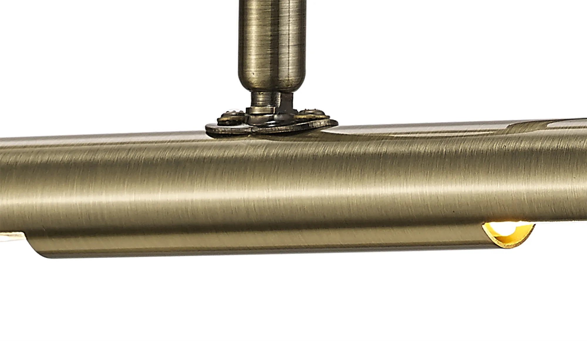 Abacus 16W Dimmable Wall/Picture Light Switched 2700K Antique Brass DK1080  Deco Abacus Dimmable Antique Brass